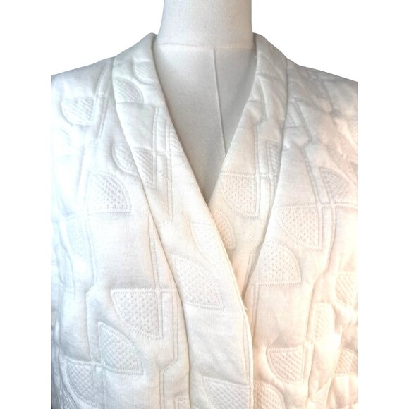 2/$30 ZARA M-L Quilted White Vest Large Size - Picture 6 of 14